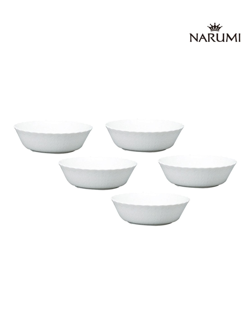 NARUMI 【公式】謝恩企画品 シルキーホワイト ボウルセット 16cm 5人用 ナルミ 食器・調理器具・キッチン用品 食器・皿 ホワイト【送料無料】｜ Fashion Men