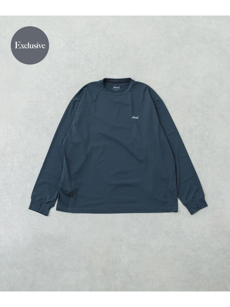 URBAN RESEARCH 『別注』NANGA×URBAN RESEARCH RASH GUARD LONG-SLEEVE アーバンリサーチ トップス カットソー・Tシャツ グレー ブラック【送料無料】