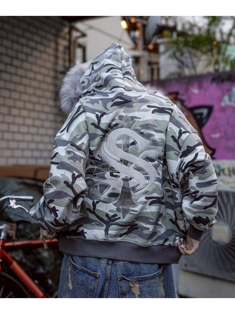 LHP SUPPLIER/サプライヤー/FAUX FUR CROPPED CROSS ZIP HOODIE エルエイチピー トップス パーカー・フーディー【送料無料】 17,248円