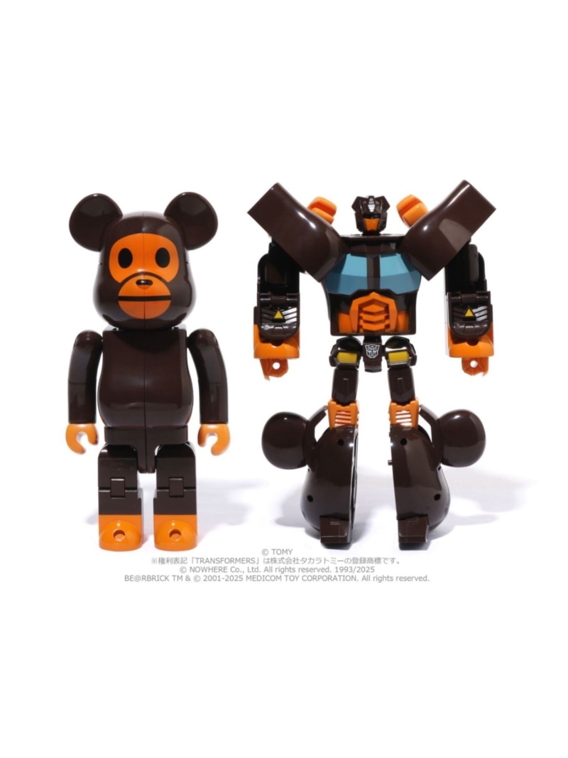 A BATHING APE BAPE X TRANSFORMERS X BE@RBRICK - BABY MILO CONVOY 400% ア ベイシング エイプ インテリア・生活雑貨 おもちゃ・ゲーム・フィギュア ブラウン【送料無料】