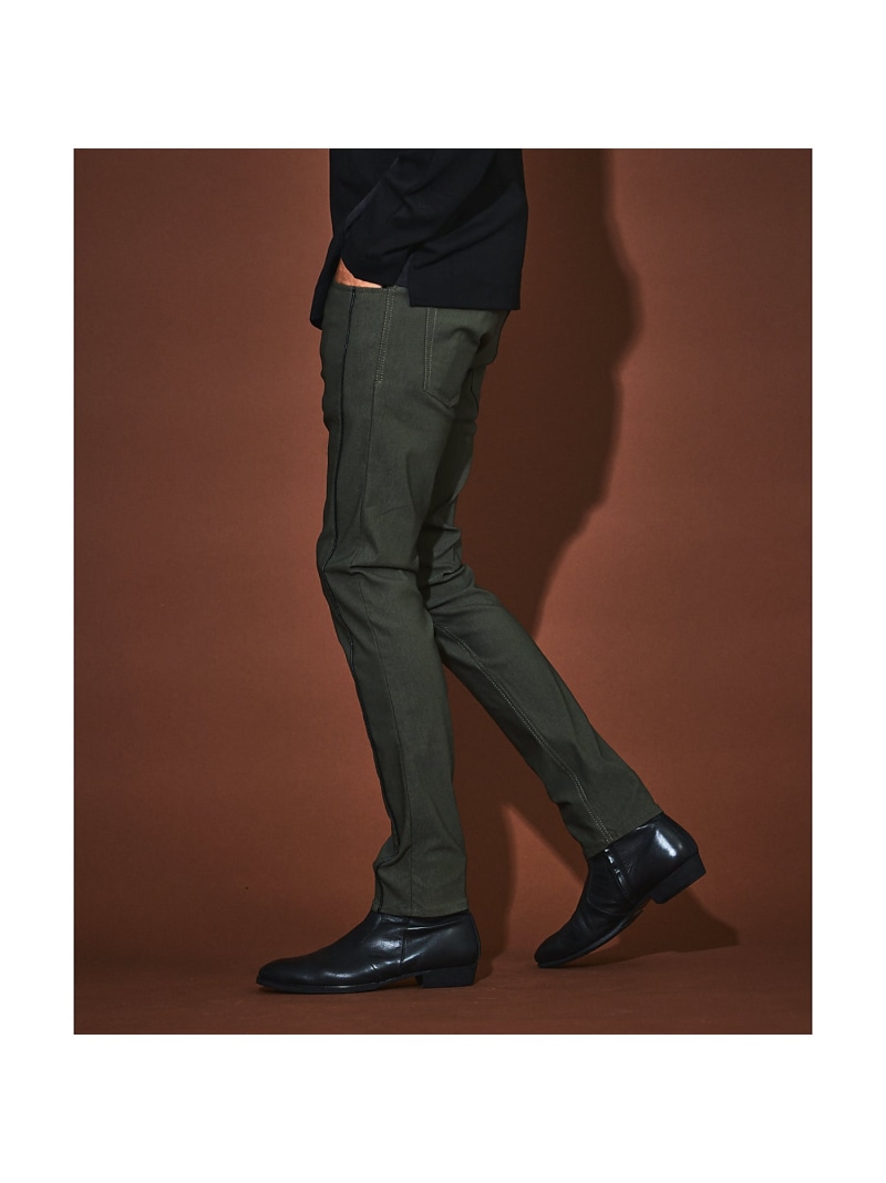 【SALE／30%OFF】5351POUR LES HOMMES ハイパーストレッチ スキニーパンツ ゴーサンゴーイチプールオム ズボン下 余分の物のズボン下 黒いこと カーキ緑であること【RBA_E】【貨物輸送無料】