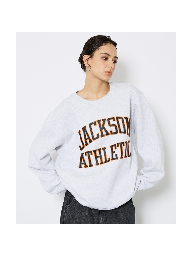 ABAHOUSE LASTWORD 【RUSSELL ATHLETIC/ラッセルアスレティック】Russell*JA アバハウス トップス スウェット・トレーナー ブラック グレー【送料無料】