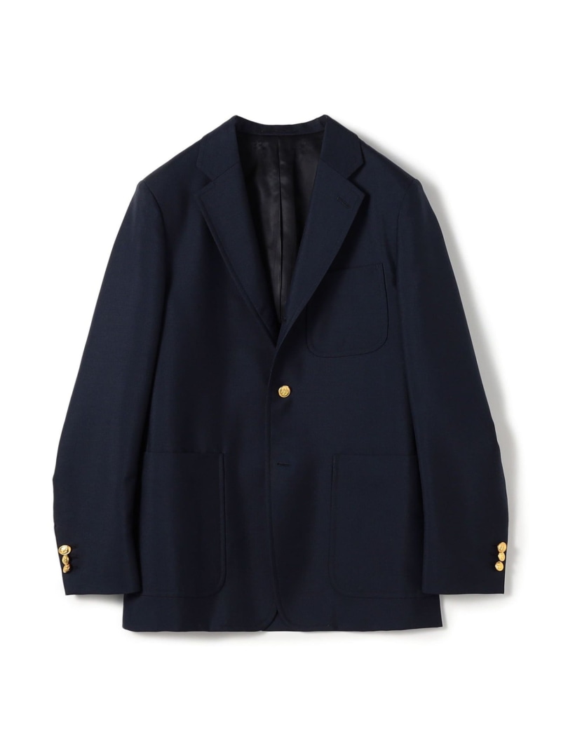 【SALE／30%OFF】TOMORROWLAND MEN ウールモヘアヤ シングルブレステッド 3Bジャケット トゥモローランド ジャケット・アウター テーラードジャケット・ブレザー ネイビー【RBA_E】【送料無料】