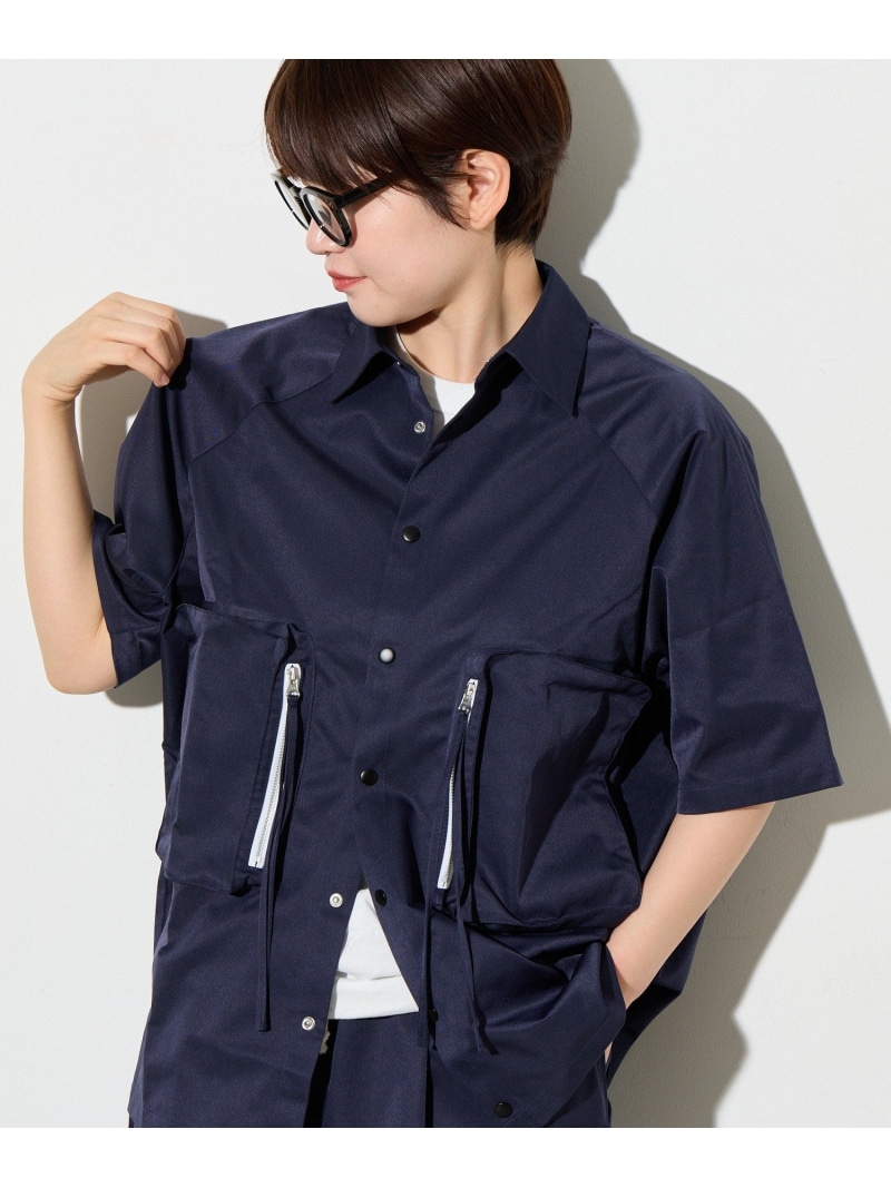 BIRTHDAY BAR ＜WEB制限事項＞【B-DAY STORE】ビックポケットシャツ バースデイバー トップス 余分の物のトップス 米国海軍 カーキ緑であること【貨物輸送無料】