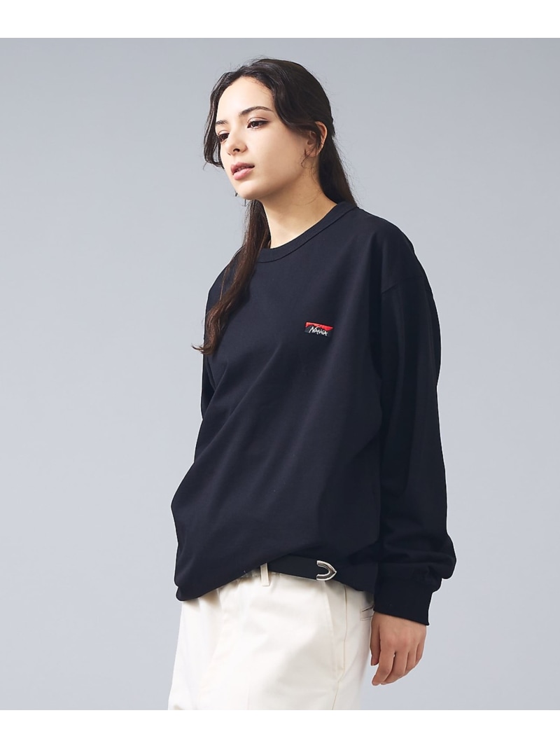 ABAHOUSE LASTWORD 【NANGA/ナンガ】ECO HYBRID BOX LOGO EMBROIDER アバハウス トップス カットソー・Tシャツ ブラック【送料無料】