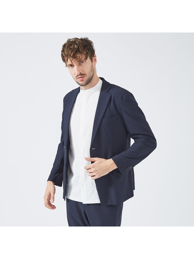 【SALE／30%OFF】5351POUR LES HOMMES 【セットアップ対応】トリコット メッシュジャケット ゴーサンゴーイチプールオム ジャケット・アウター テーラードジャケット・ブレザー ブラック ネイビー【RBA_E】【送料無料】