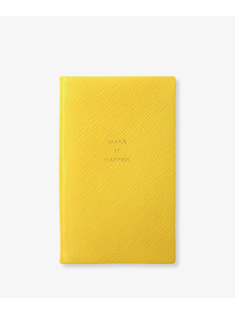 SMYTHSON Pastegrain Panama Make It Happen スマイソン 文房具 手帳・メモ帳 イエロー【送料無料】