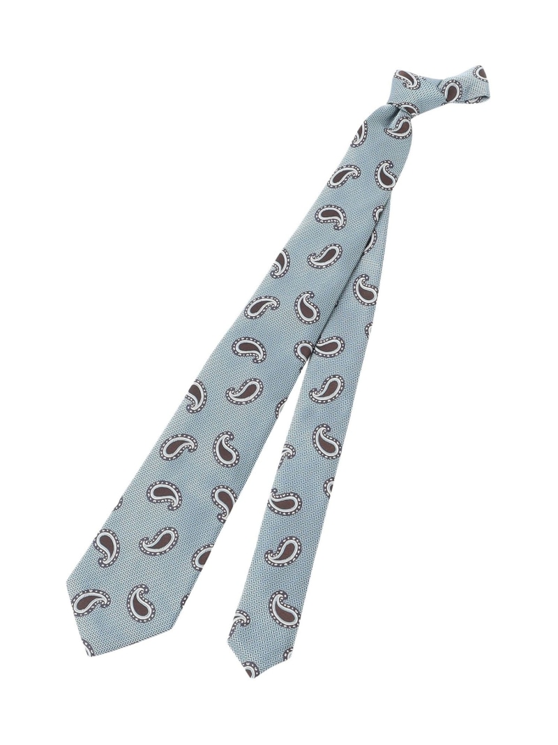 【SALE／25%OFF】Paul Stuart ネクタイ/中紋柄(ペイズリー) ポール・スチュアート スーツ・フォーマル ネクタイ・蝶ネクタイ ベージュ ブルー【RBA_E】【送料無料】