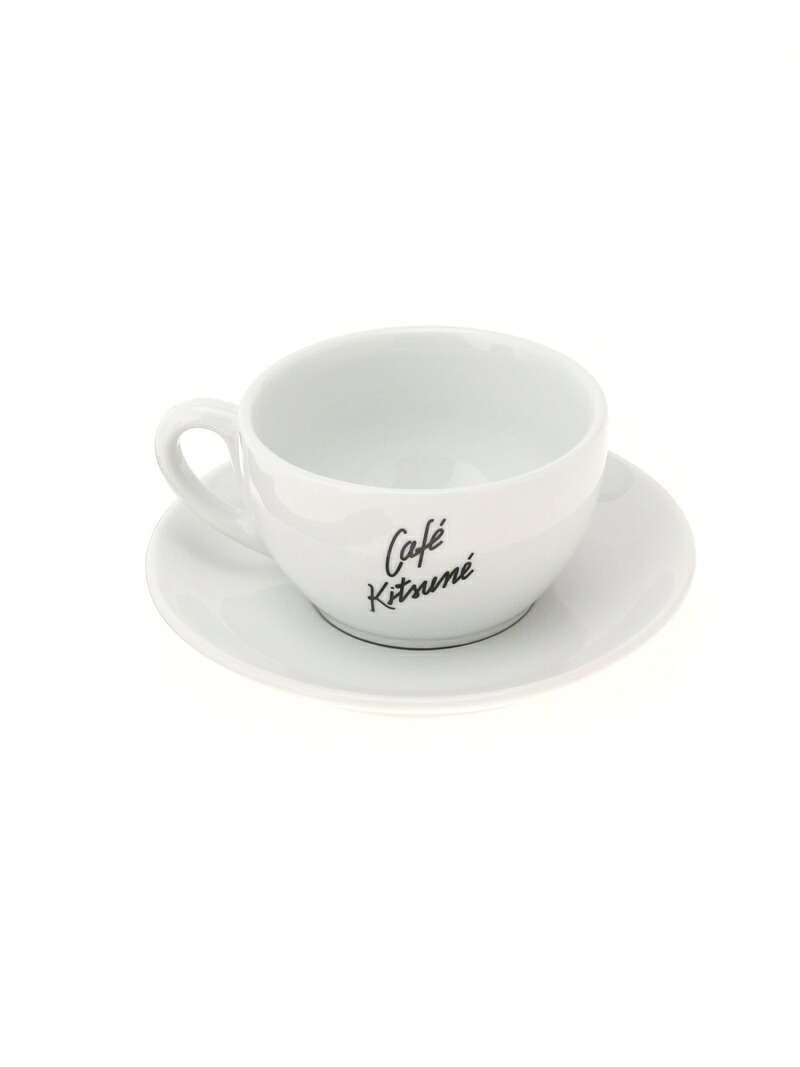 CAFE KITSUNE Cafe Kitsune/(U)CUP&SAUCER LARGE メゾン キツネ 食器・調理器具・キッチン用品 グラス・マグカップ・タンブラー ホワイト【送料無料】