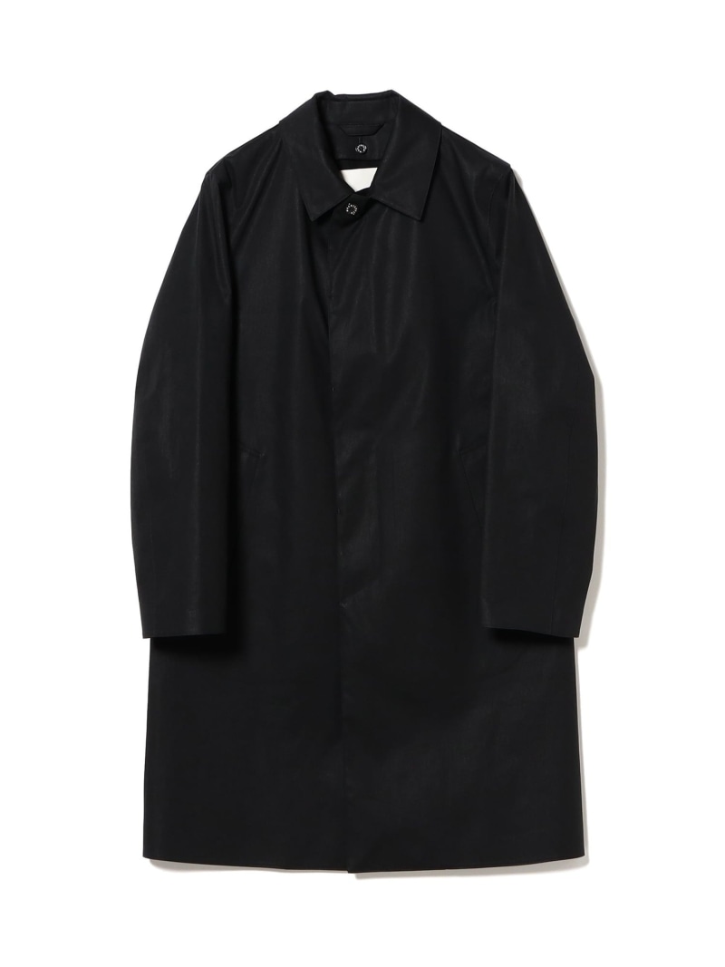 BEAMS F MACKINTOSH / DUNKELD レインテック ステンカラーコート ビームス メン ジャケット・アウター その他のジャケット・アウター ネイビー ブラック【送料無料】｜ Fashion Men