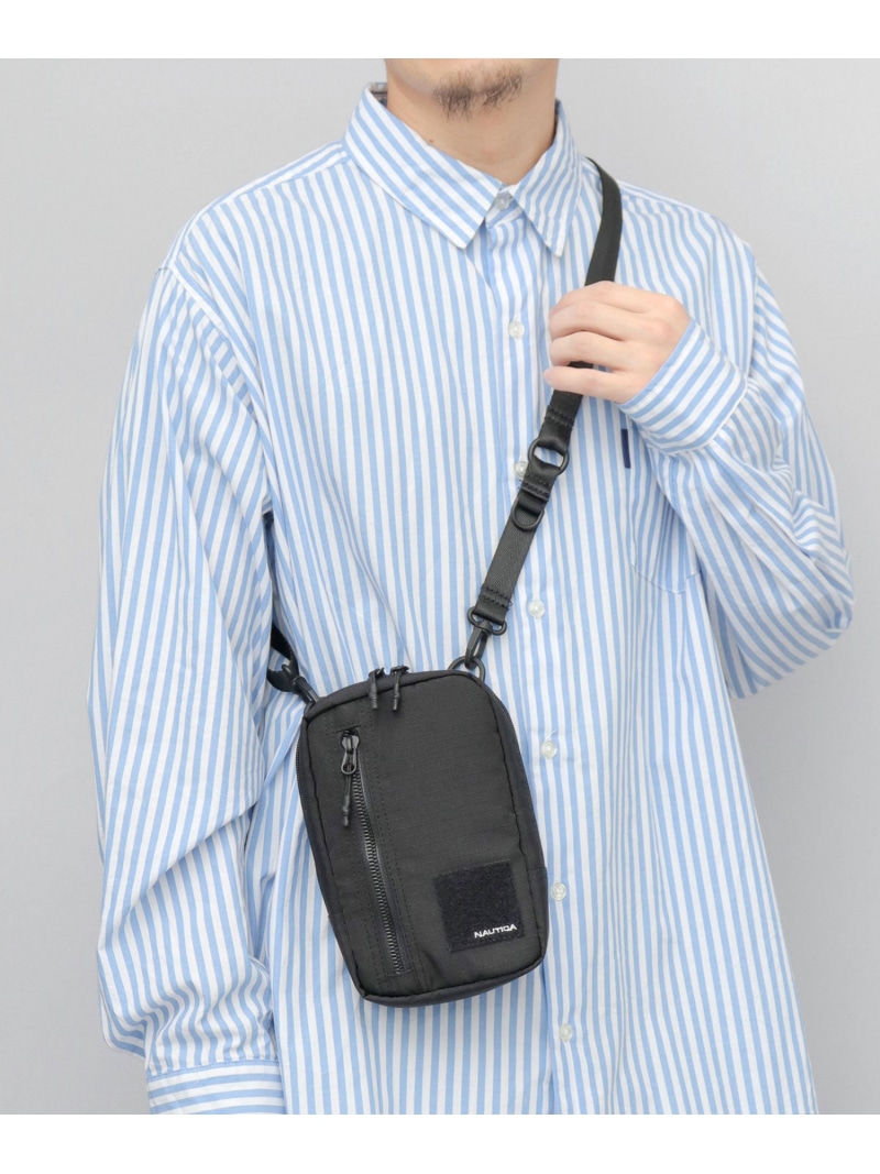 NAUTICA NAUTICA ノーティカ ミニショルダーバッグ 縦型 エー.エム.エス. バッグ ショルダーバッグ ブラック【送料無料】