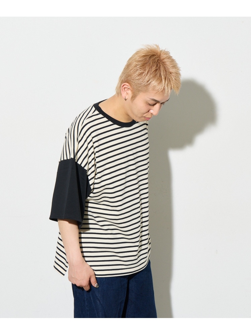 BIRTHDAY BAR ＜WEB限定＞【B-DAY STORE】ボーダーTシャツ ユニセックス バースデイバー トップス その他のトップス ホワイト ブラック【先行予約】*【送料無料】