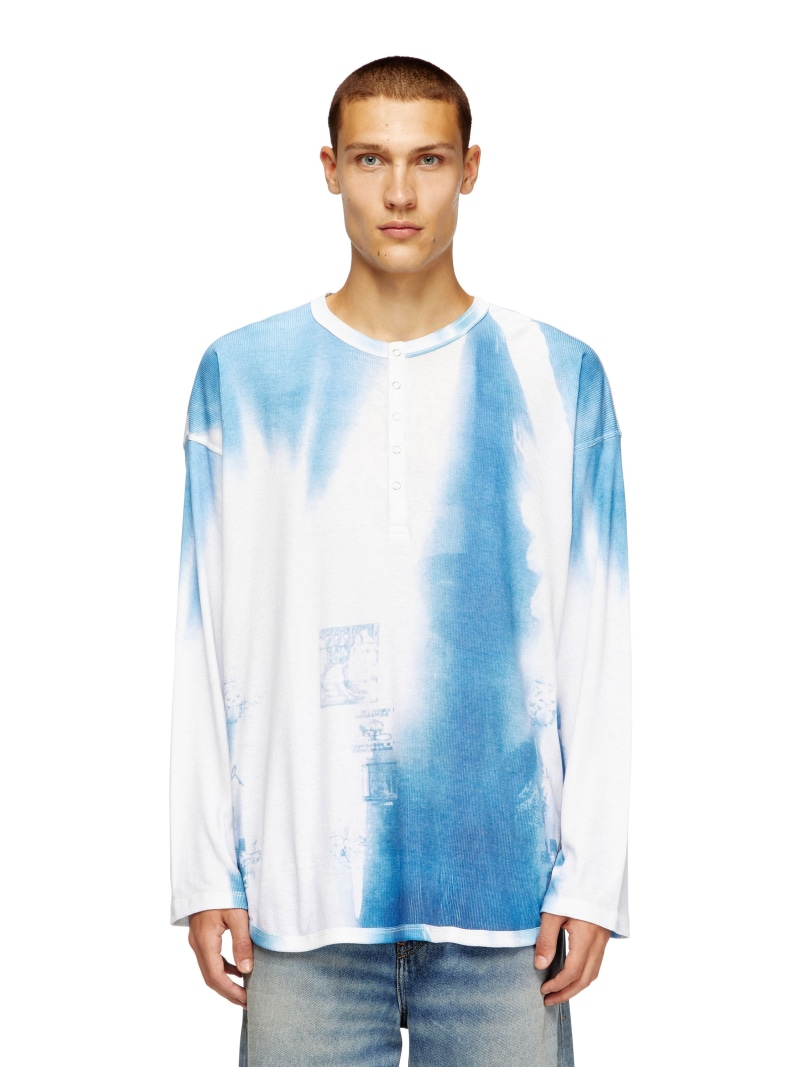 【SALE／40%OFF】DIESEL メンズ 長袖とっ始め T-ALLAN ディーゼル トップス カットソー・プルオーバー 青み【RBA_E】【貨物輸送無料】