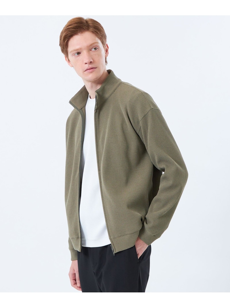 【SALE/25%OFF】MACKINTOSH PHILOSOPHY ブリテック スタンドカラージップアップ テクノワッフル マッキントッシュ フィロソフィー ジャケット・アウター ブルゾン・ジャンパー グリーン ブラック【RBA_E】【送料無料】