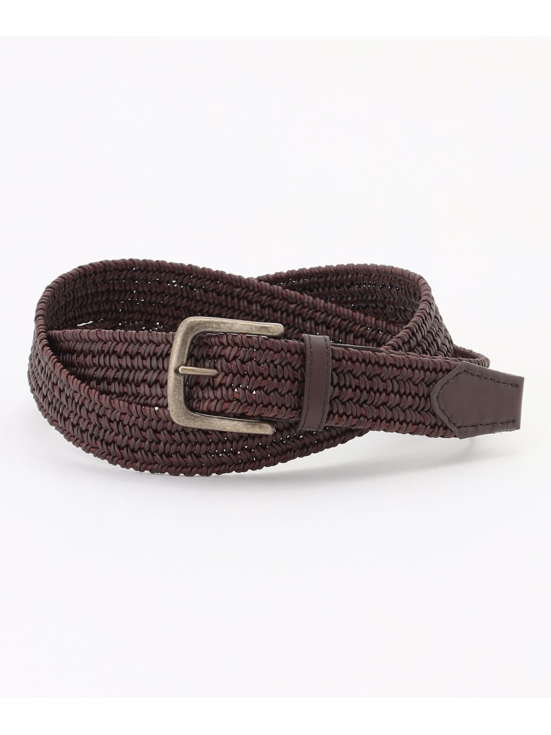 JOSEPH ABBOUD 【キングサイズ・イタリア共和国原材料・伸ばすこと・日本製】メランジラウンドコードレザーベルト 26SS模範例 ジョセフアブード 流行り物雑貨 胴締め 米国海軍【貨物輸送無料】