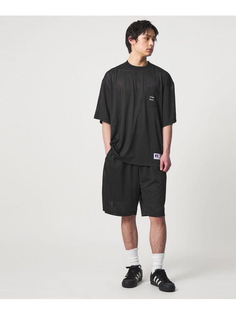 CITEN 【別注】＜RUSSELL ATHLETICxCITEN＞メッシュSET UP シテン 背広・フォーマル セットアップ背広 白いこと 黒いこと 薄墨色【貨物輸送無料】 スーツ-スーツ・セットアップ
