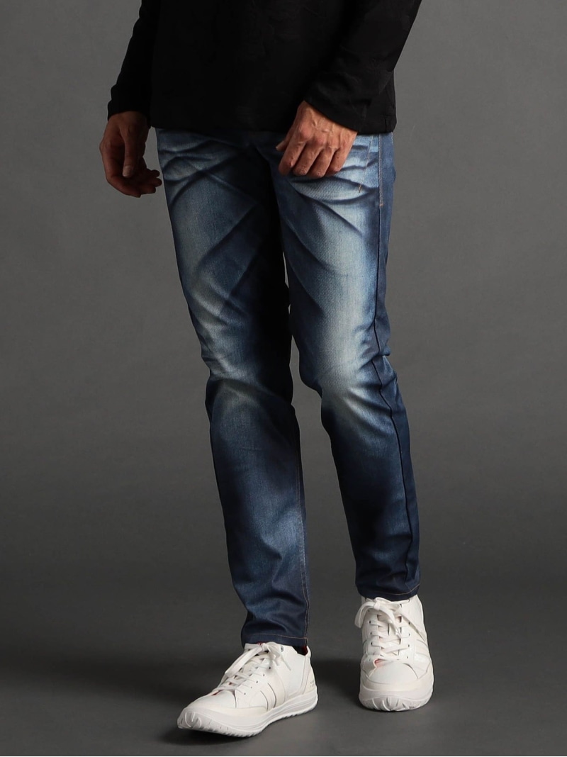 【SALE／37%OFF】NICOLE CLUB FOR MEN ジーンズ調騙し絵 ズボン下(40周年計画すること) ニコル ズボン下 デニム・ジーンズズボン下 青色 赤いこと 黒いこと【RBA_E】【貨物輸送無料】