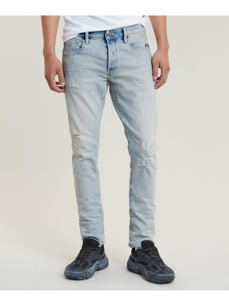 【SALE／40%OFF】G-Star RAW 【堅苦しさ販売店】3301 SLIM JEANS/ベーシックデザインスリムテーパードジーンズ ジースターロゥ ズボン下 デニム・ジーンズズボン下 青色【RBA_E】【貨物輸送無料】