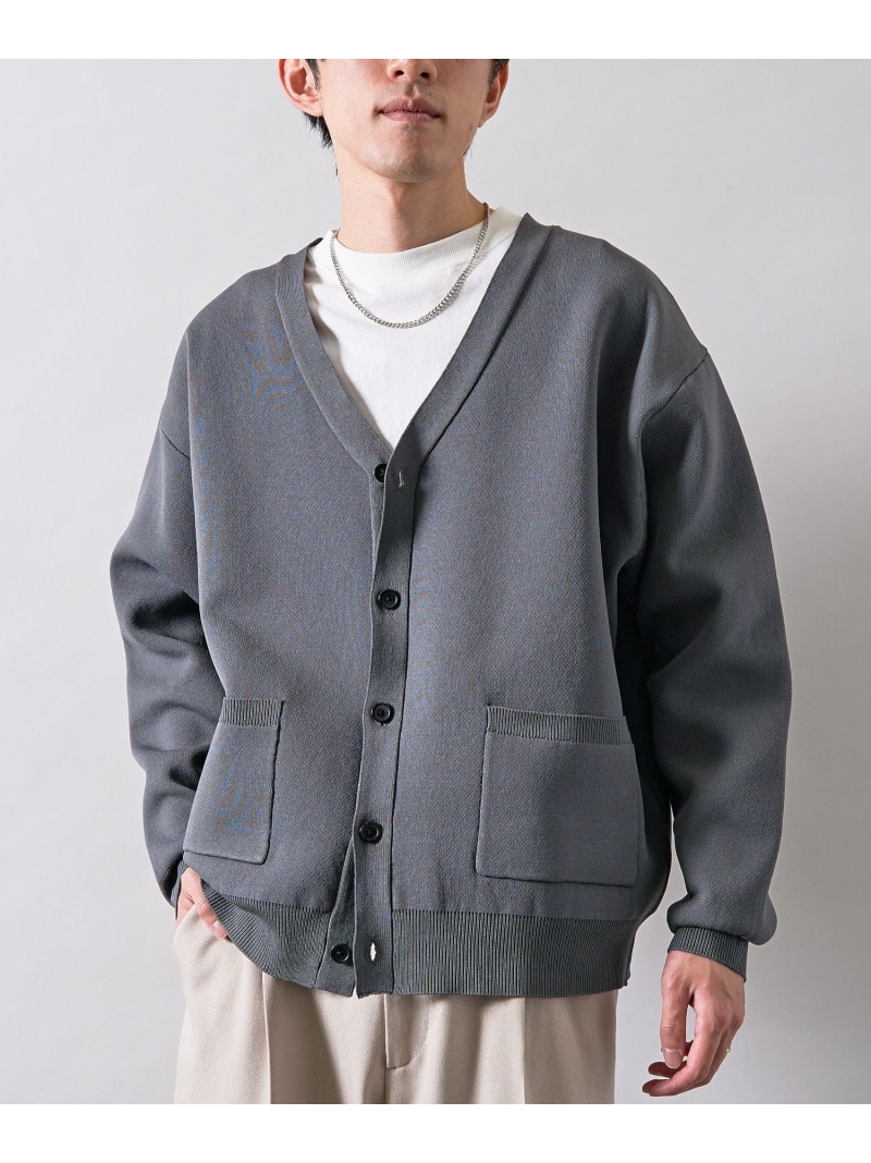 CRAFT STANDARD BOUTIQUE ウォッシャブルVネックカーディガン クラフトスタンダードブティック トップス カーディガン ブラック グレー ベージュ【送料無料】