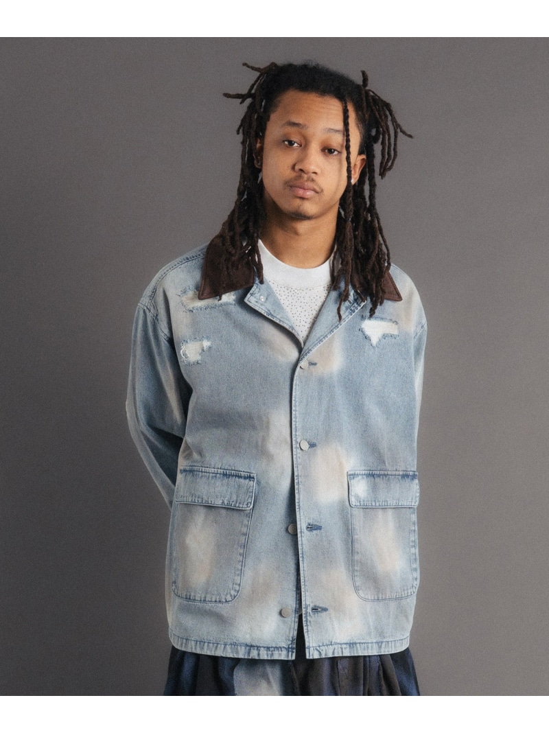 【SALE/50%OFF】ROYAL FLASH FR(13)NDS/フレンズ/ICE BLUE DENIM COVERALLS ロイヤルフラッシュ ジャケット・アウター ブルゾン・ジャンパー ブルー【RBA_E】【送料無料】| Fashion Men
