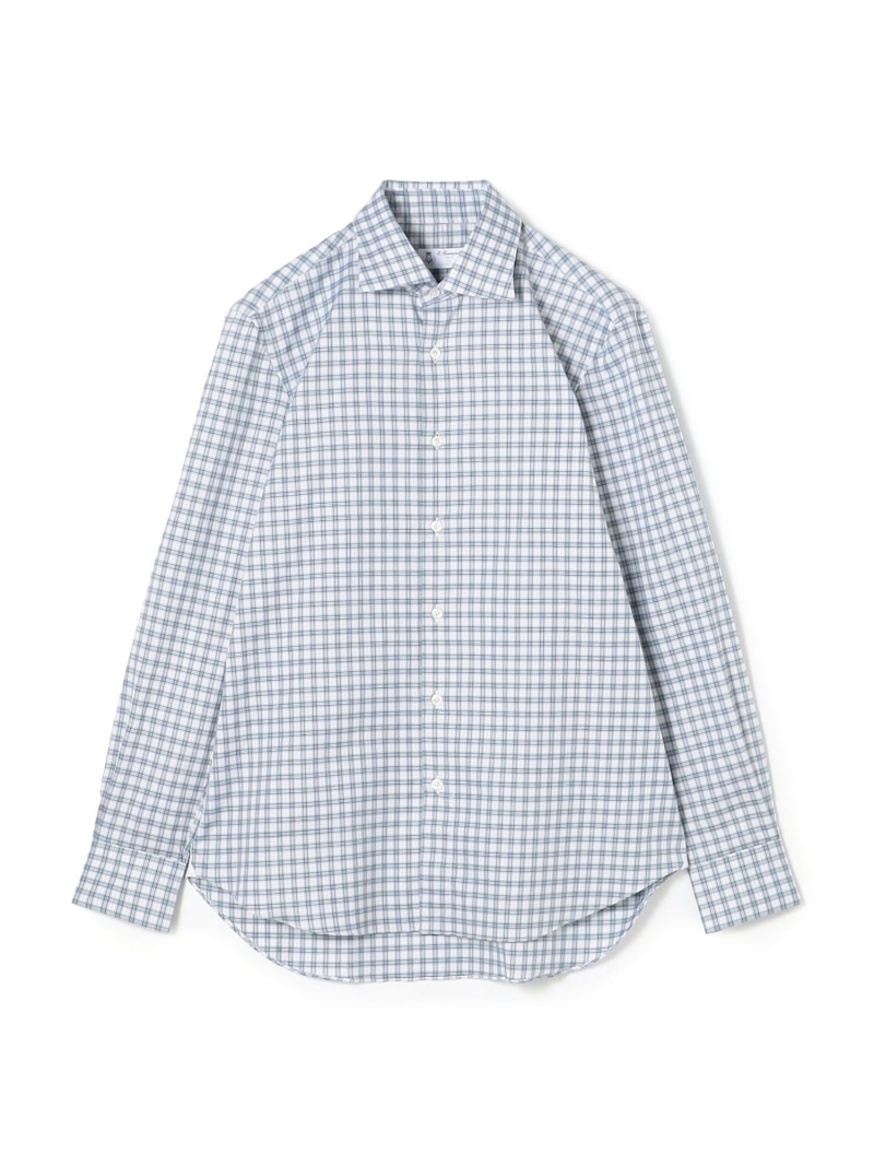 【SALE／40%OFF】TOMORROWLAND BUYING WEAR ERRICO FORMICOLA コットンチェック ロングスリーブシャツ トゥモローランド トップス シャツ・ブラウス ブルー【RBA_E】【送料無料】