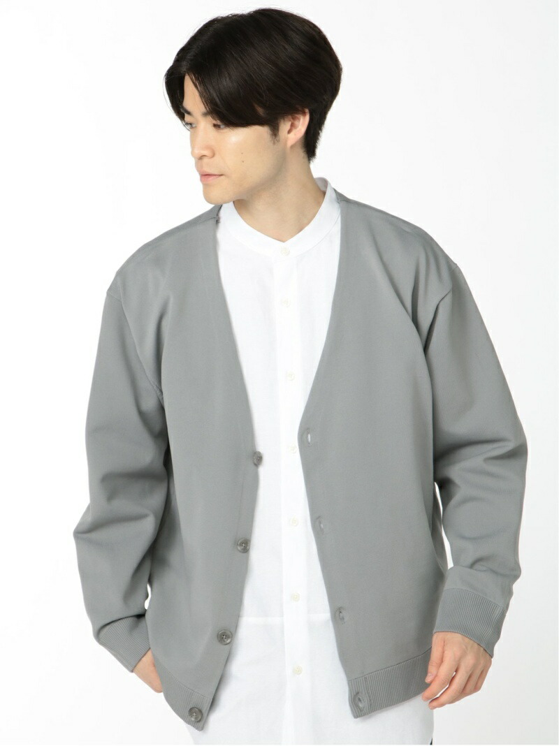 M F Editorial Airニット タカキュー ノーカラーカーディガン
