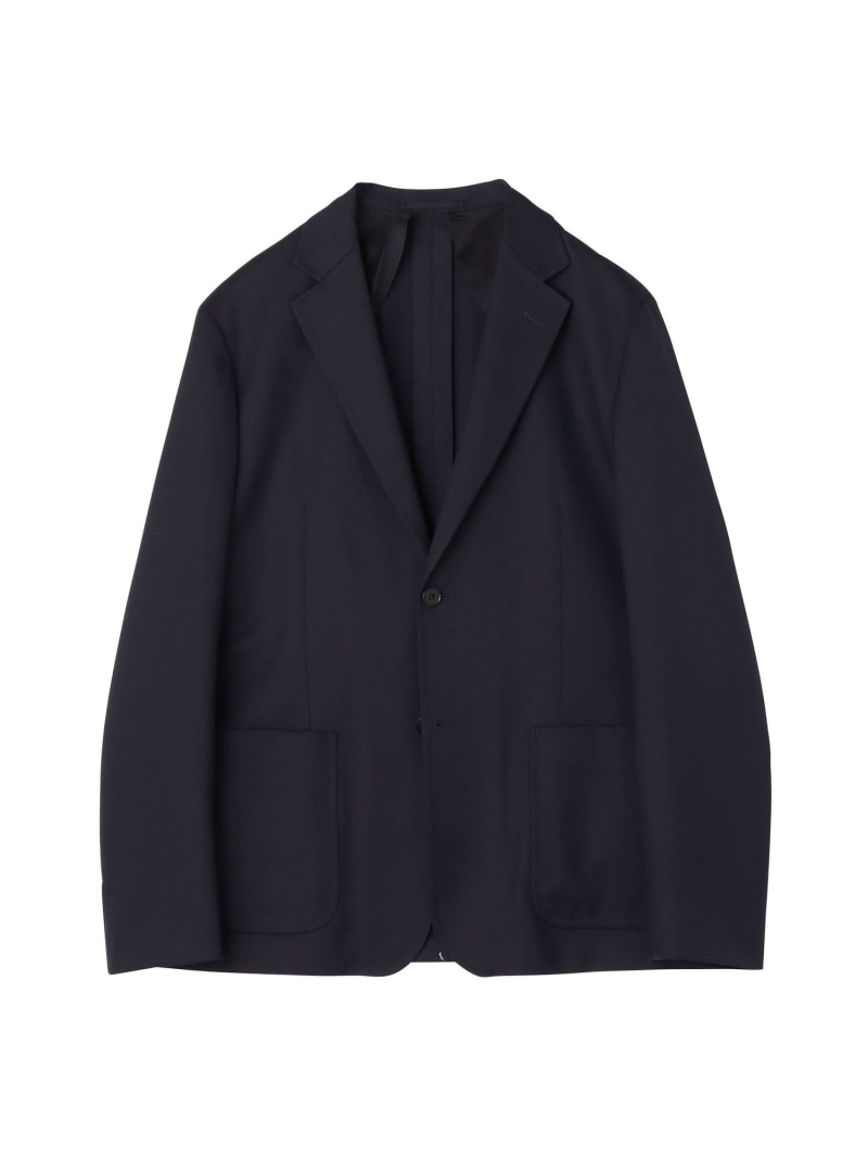 【SALE／50%OFF】TOMORROWLAND MEN ウールポリエステル シングルブレステッド 2Bジャケット V.B.CANONICO トゥモローランド ジャケット・アウター テーラードジャケット・ブレザー ブラック ネイビー ブラウン【RBA_E】【送料無料】