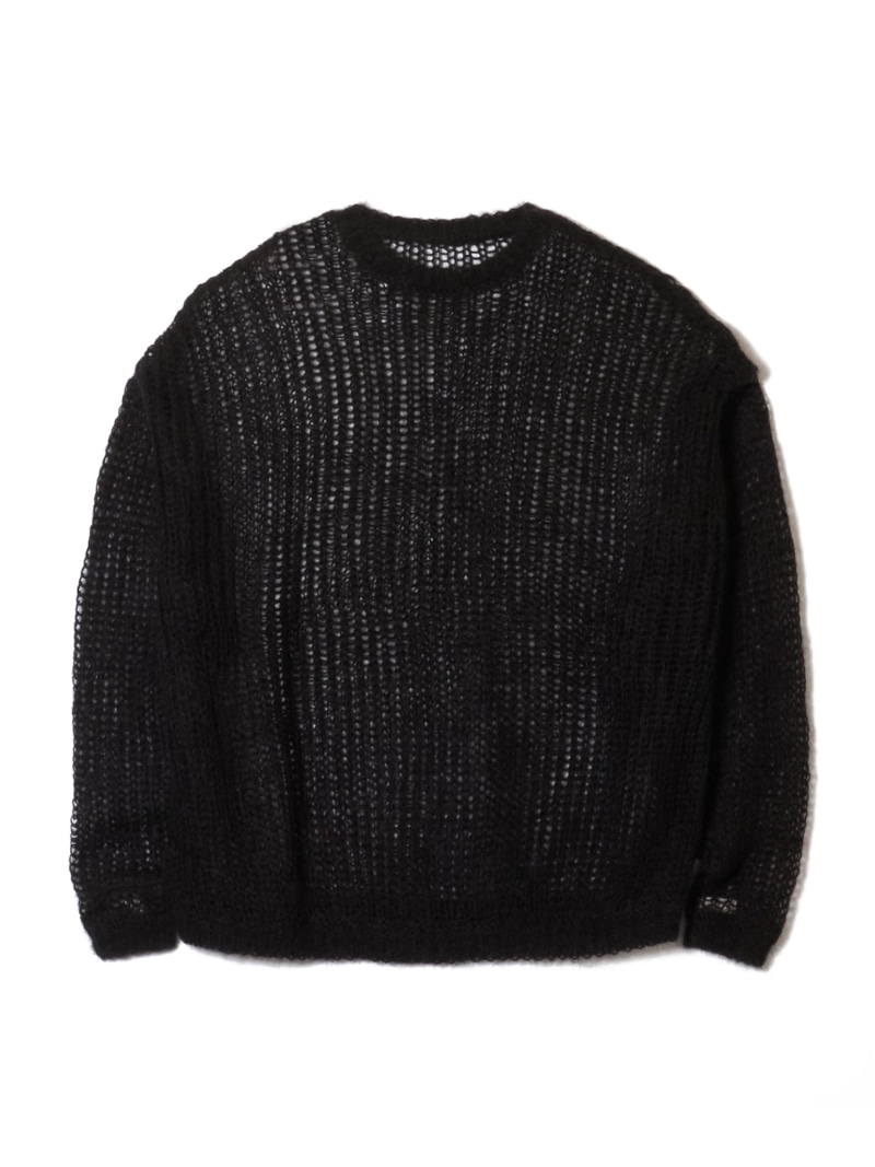 MSML MOHAIR KNIT ガーデン トップス ニット ブラウン ブラック【送料無料】