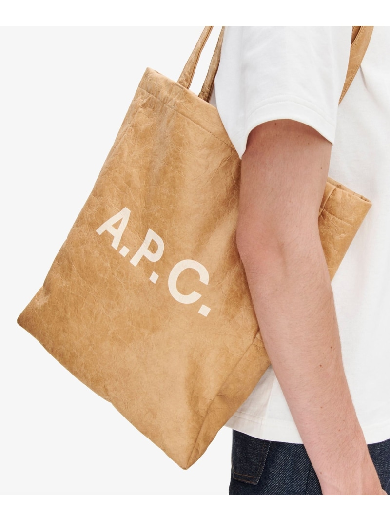 A.P.C. Lou トートバッグ アー・ぺー・セー 御徒面子 トートバッグ ベージュ【貨物輸送無料】