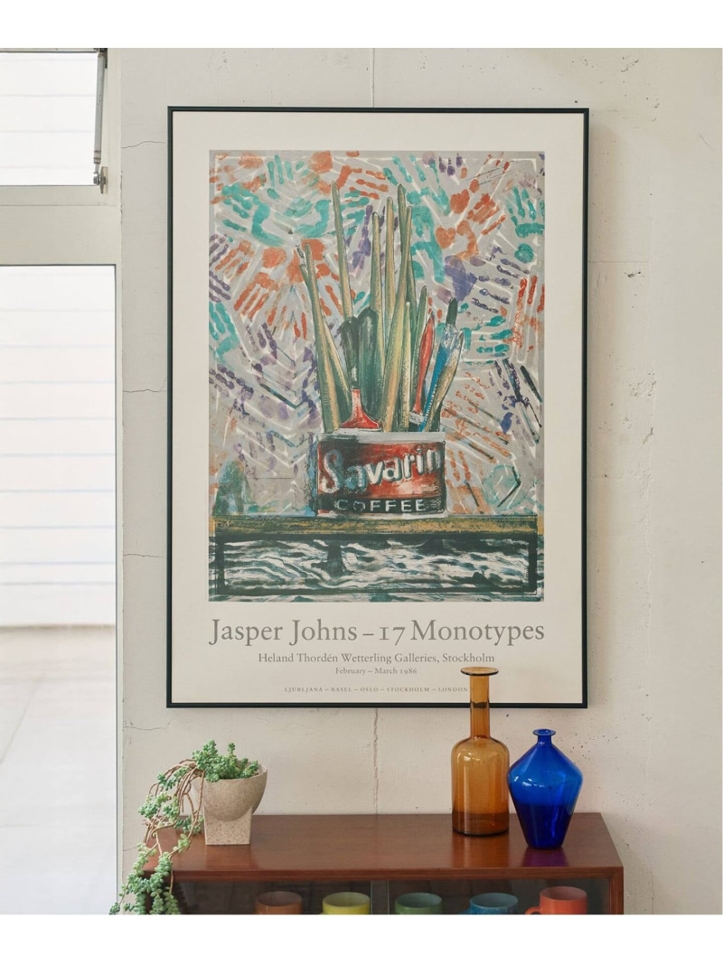 JOURNAL STANDARD FURNITURE 4 POSTER JASPER JOHNS 工芸ひな形 ジャーナルスタンダードファニチャー 室内装飾・やって行く雑貨 映し絵ひな形・活動写真立て【貨物輸送無料】