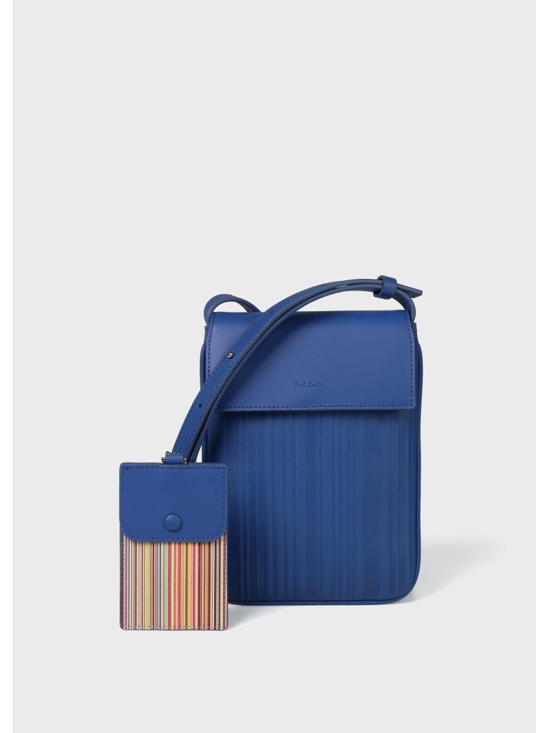 Paul Smith シャドーストライプSS26 ミニショルダーバッグ ポール・スミス バッグ その他のバッグ ブラック ブルー【送料無料】
