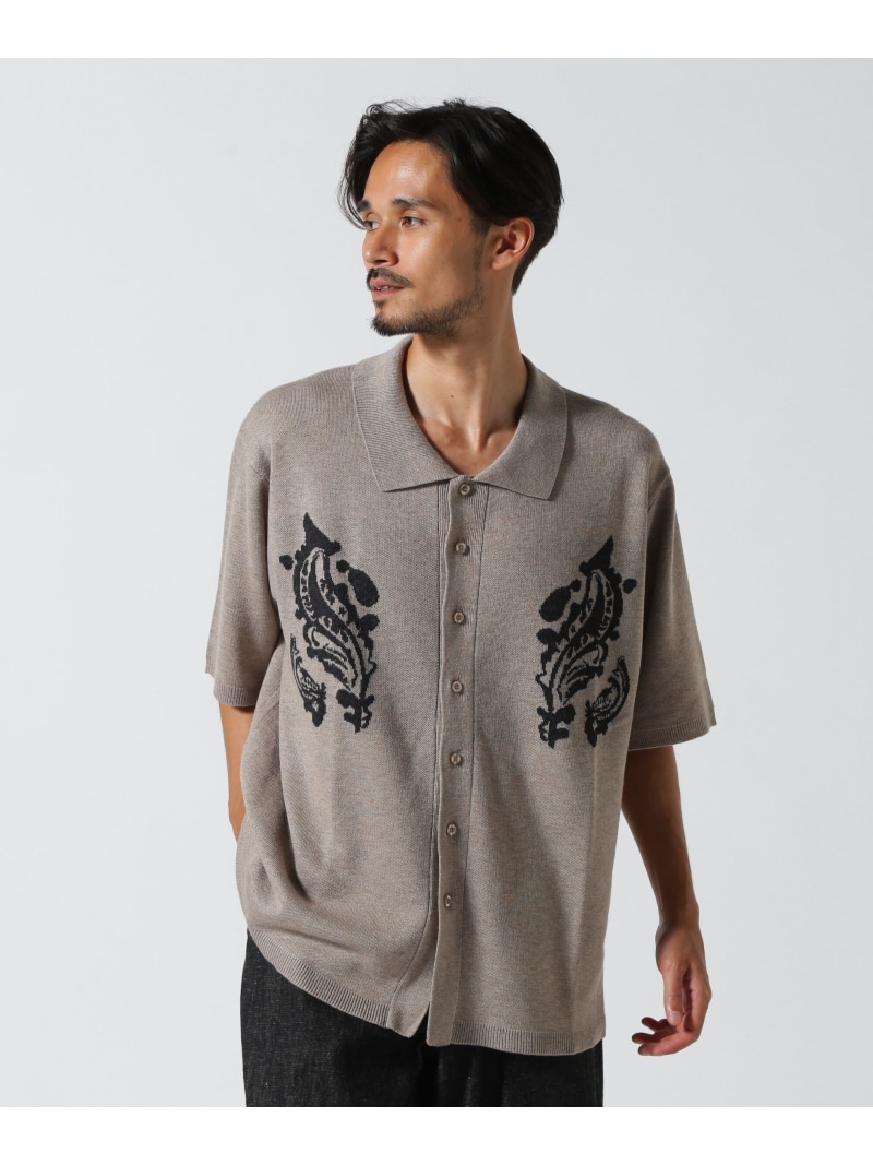 LHP CHRONOIZM/クロノイズム/FLOWER KNIT エルエイチピー トップス シャツ・ブラウス ベージュ ブラック【送料無料】