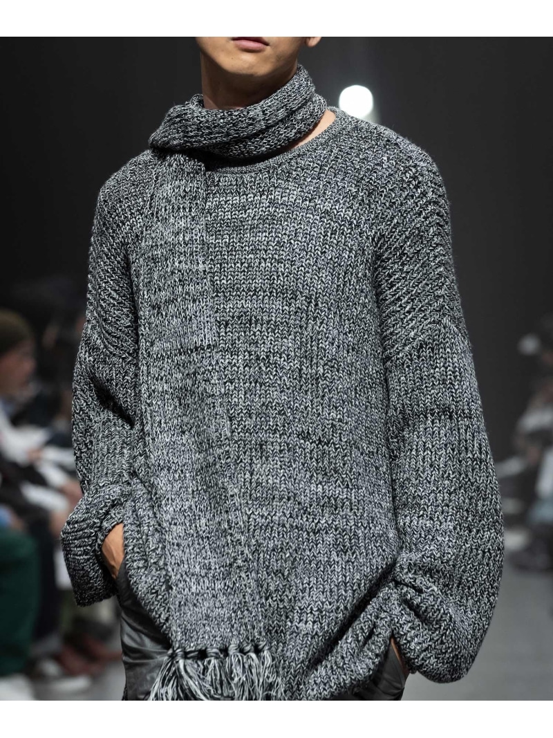 MSML NOISE KNIT 園庭 トップス 編み物【貨物輸送無料】