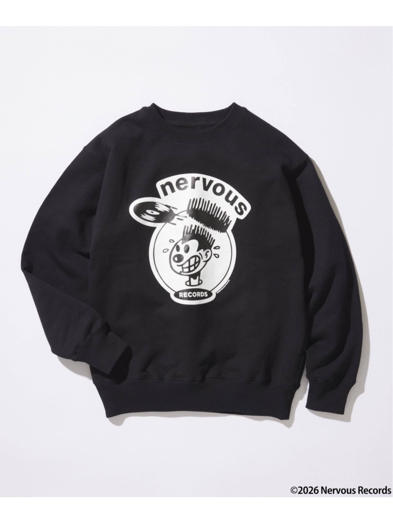 JOURNAL STANDARD Nervous Records / ナーヴァス・レコーズ * JOURNAL STANDARD スウェット ジャーナル スタンダード トップス スウェット・トレーナー ブラック【送料無料】