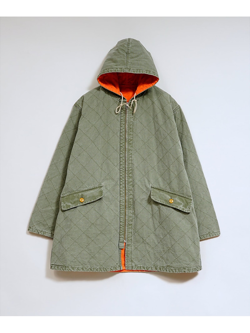 Nigel Cabourn 【公式】ナイジェル・ケーボン / MAN / キルティングデッキコートリバーシブ ナイジェル・ケーボン ジャケット・アウター ミリタリージャケット グリーン カーキグリーン【送料無料】