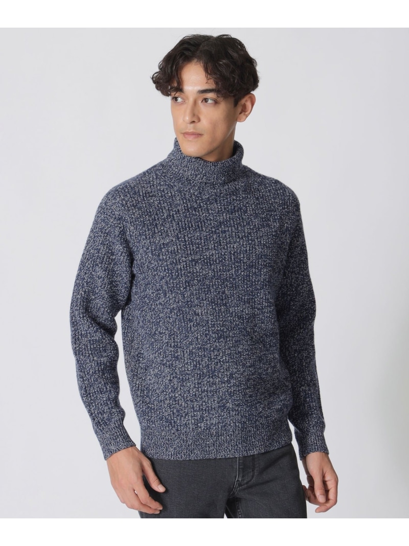【SALE／32%OFF】Paul Stuart ネップメランジ タートルネックセーター ポール・スチュアート トップス ニット パープル ネイビー【RBA_E】【送料無料】