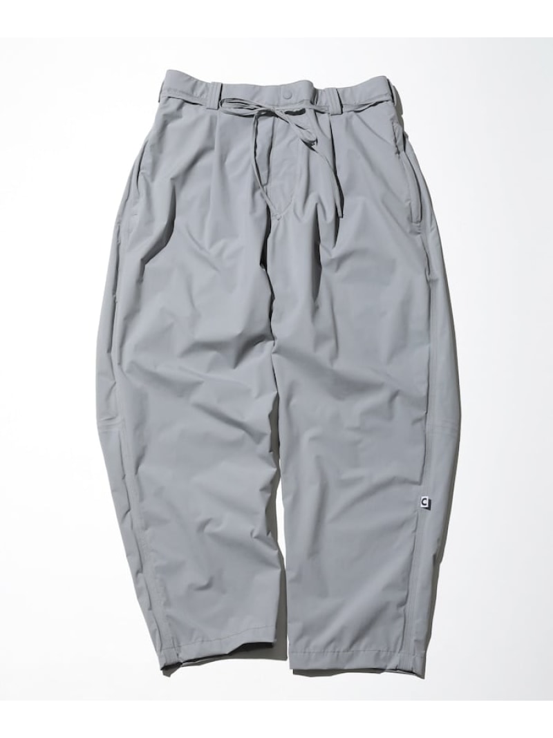CAHLUMN 2.5Layer 1 tuck wide tapered shell pants フリークスストア パンツ その他のパンツ ネイビー グレー【送料無料】