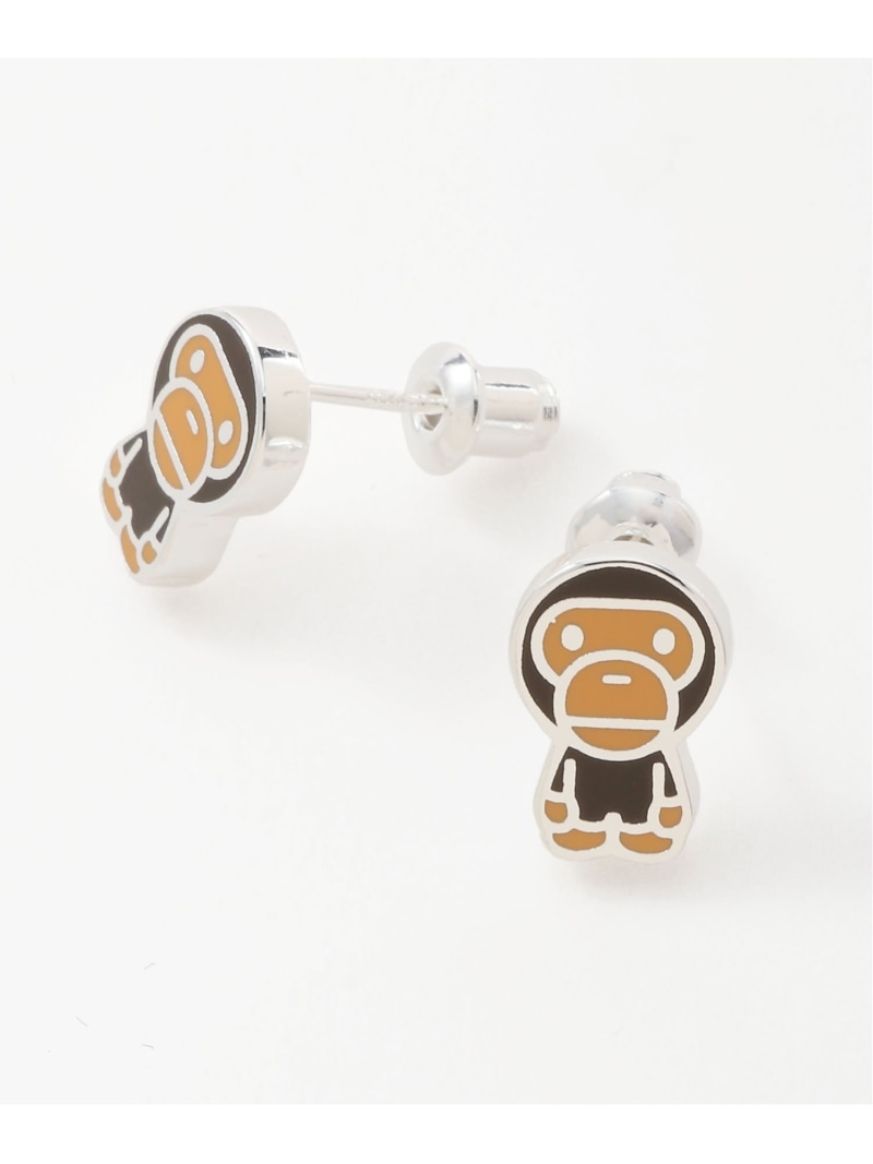 A BATHLNG APEのピアス APE HEAD SILVER EARRINGS | bape.com