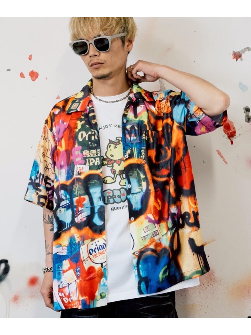 ROYAL FLASH guernika/ゲルニカ/ORION THE DRAFT ART ALOHA SHIRT ロイヤルフラッシュ トップス シャツ・ブラウス【送料無料】| Fashion Men