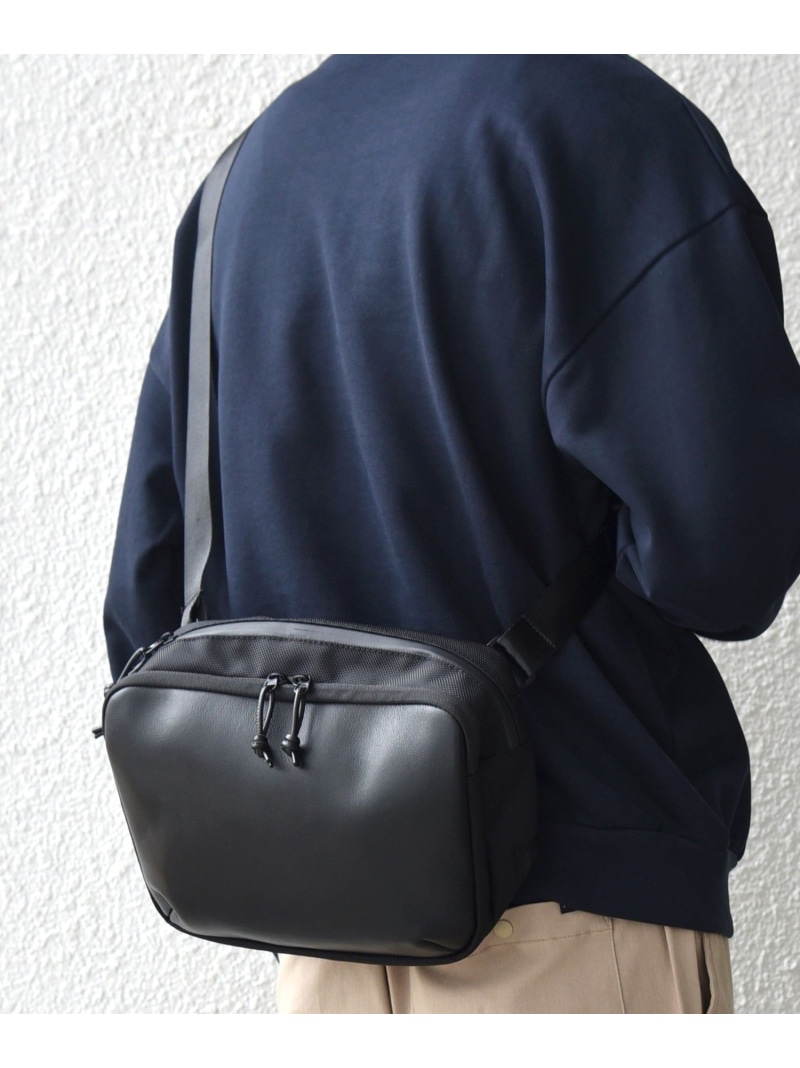 SHIPS any LOST COL.:＜撥水加工＞ショルダー バッグ 25AW◇ シップス バッグ ショルダーバッグ ブラック【送料無料】