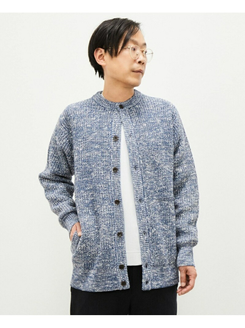 Men S Melrose W メンズメルローズ Ac Cスラブクルーネックカーデ