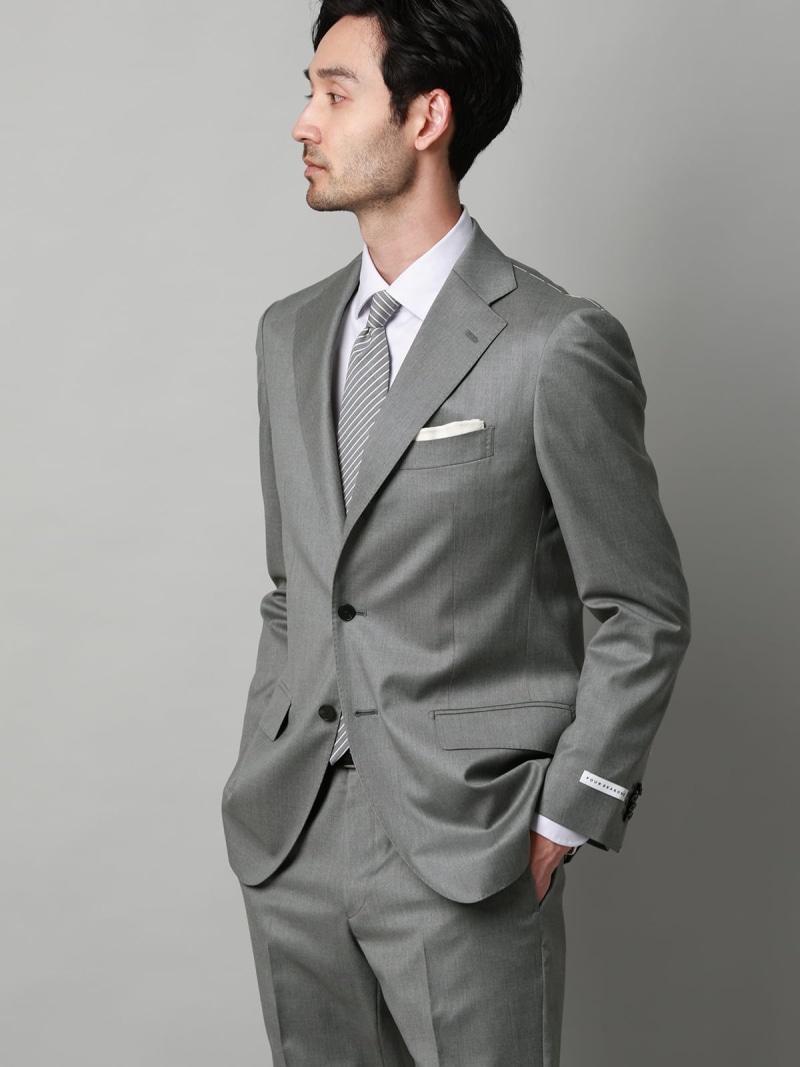 SUIT SQUARE 背広 3つ名取り草 Loro Piana 365 無地 TR27 背広 真四角 背広・フォーマル セットアップ背広【貨物輸送無料】