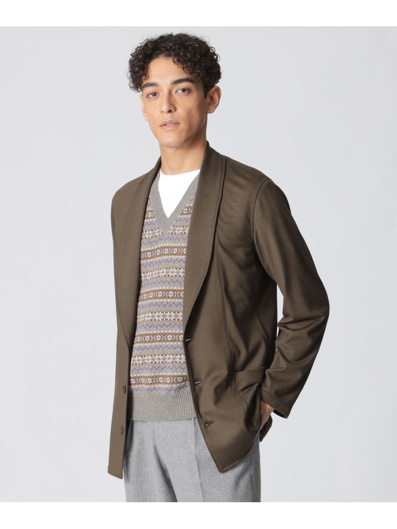 【SALE／71%OFF】Paul Stuart 【数量限定】「COLLECTION LINE」ウールバランサー ショールカラージャケット ポール・スチュアート ジャケット・アウター その他のジャケット・アウター ブラック ブラウン【RBA_E】【送料無料】｜ Fashion Men