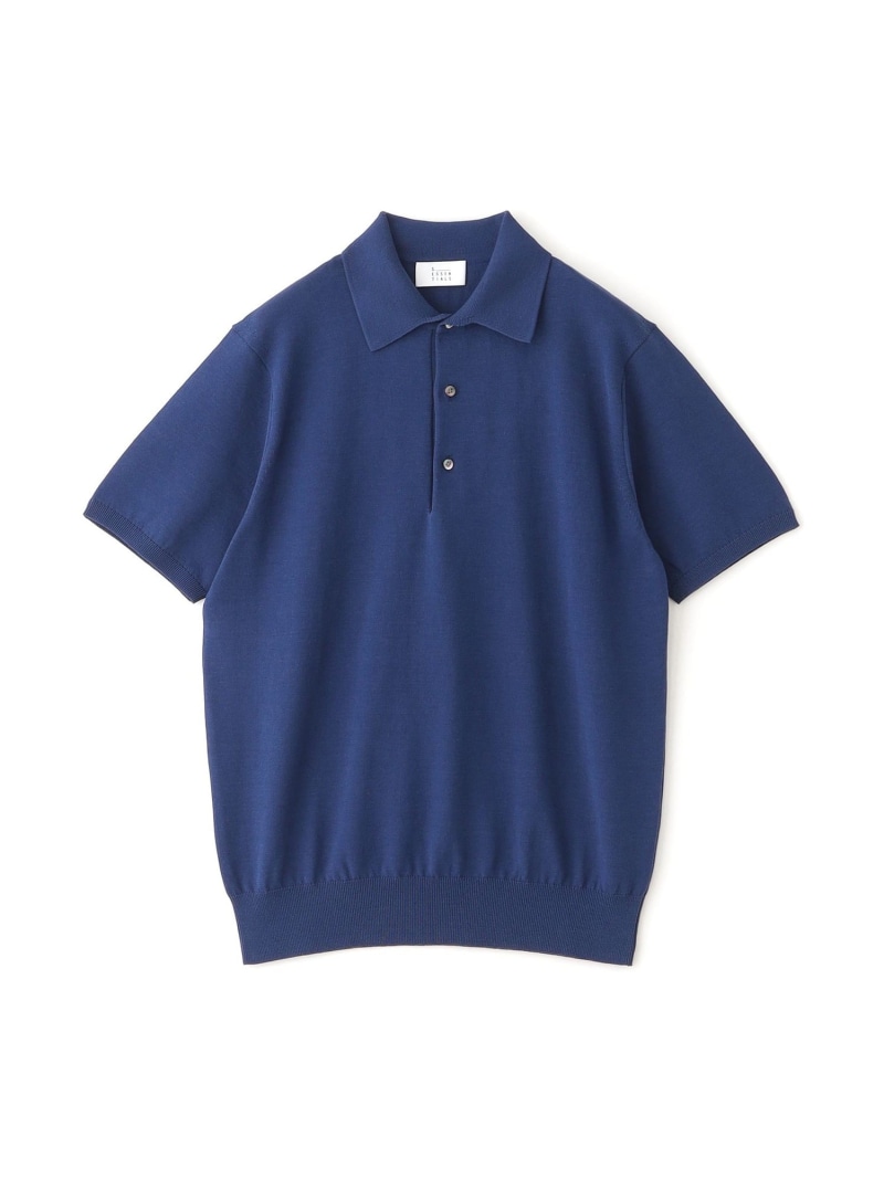 S.ESSENTIALS コットンニットポロ エス エッセンシャルズ トップス 編み物 青味 黒いこと 白いこと【貨物輸送無料】