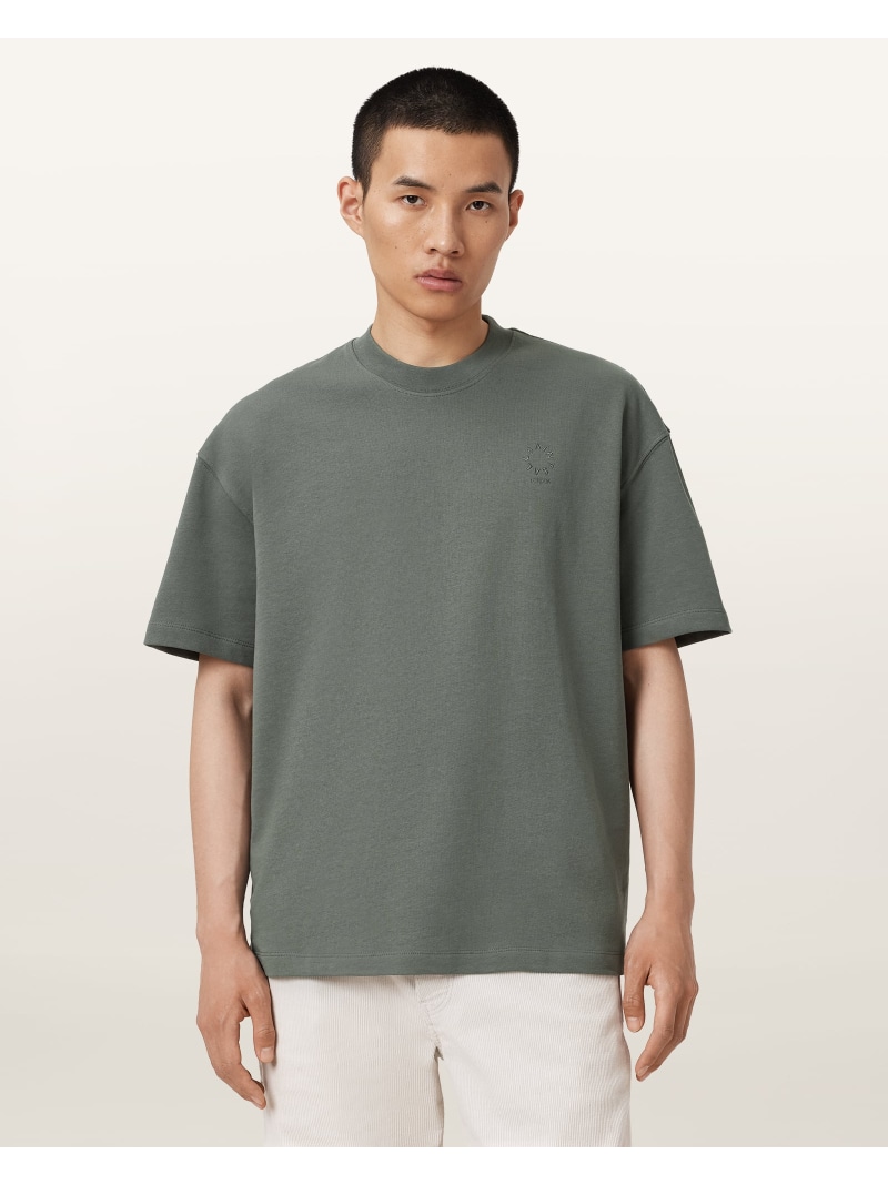 【SALE／30%OFF】ALLSAINTS (M)HAVEN SS CREW オールセインツ トップス カットソー・Tシャツ グリーン【RBA_E】【送料無料】