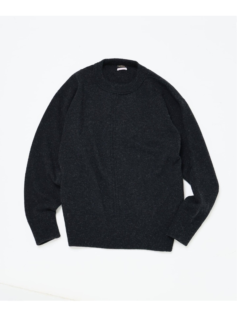 EDIFICE 【L`etiquette * EDIFICE】フレンチ 正規陸軍 編み物 エディフィス トップス 編み物 青味 白いこと 薄墨色【貨物輸送無料】