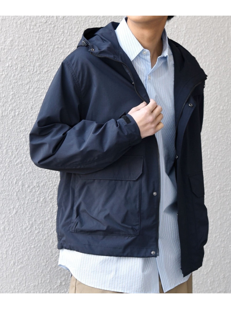 SHIPS any SHIPS any:＜撥水加工＞タスラン SOLOTEX(R) ショート マウンテンパーカー 26SS◇ シップス ジャケット・アウター マウンテンパーカー ブラック ネイビー【送料無料】