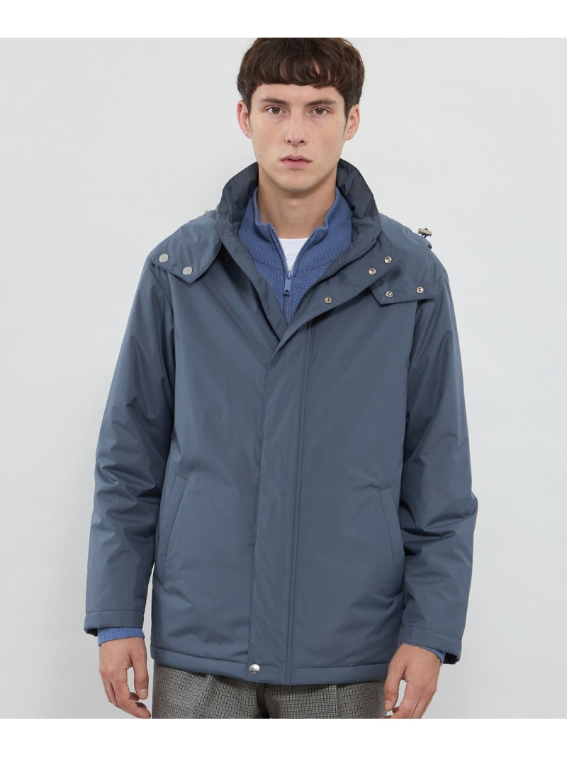【SALE／37%OFF】MACKINTOSH LONDON 【CROFTON】【HEAVENRY LIGHT CLOUD】ライトウェイトフーデッドブルゾン マッキントッシュ ロンドン ジャケット・アウター ブルゾン・ジャンパー ブルー ブラック【RBA_E】【送料無料】
