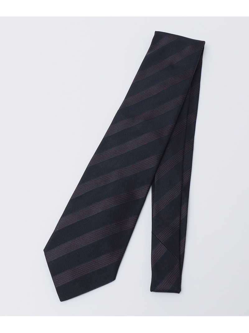 【SALE／30%OFF】SHIPS MEN Errico Formicola: シルク ジャカード ピンストライプ ネクタイ シップス スーツ・フォーマル ネクタイ・蝶ネクタイ ネイビー【RBA_E】【送料無料】