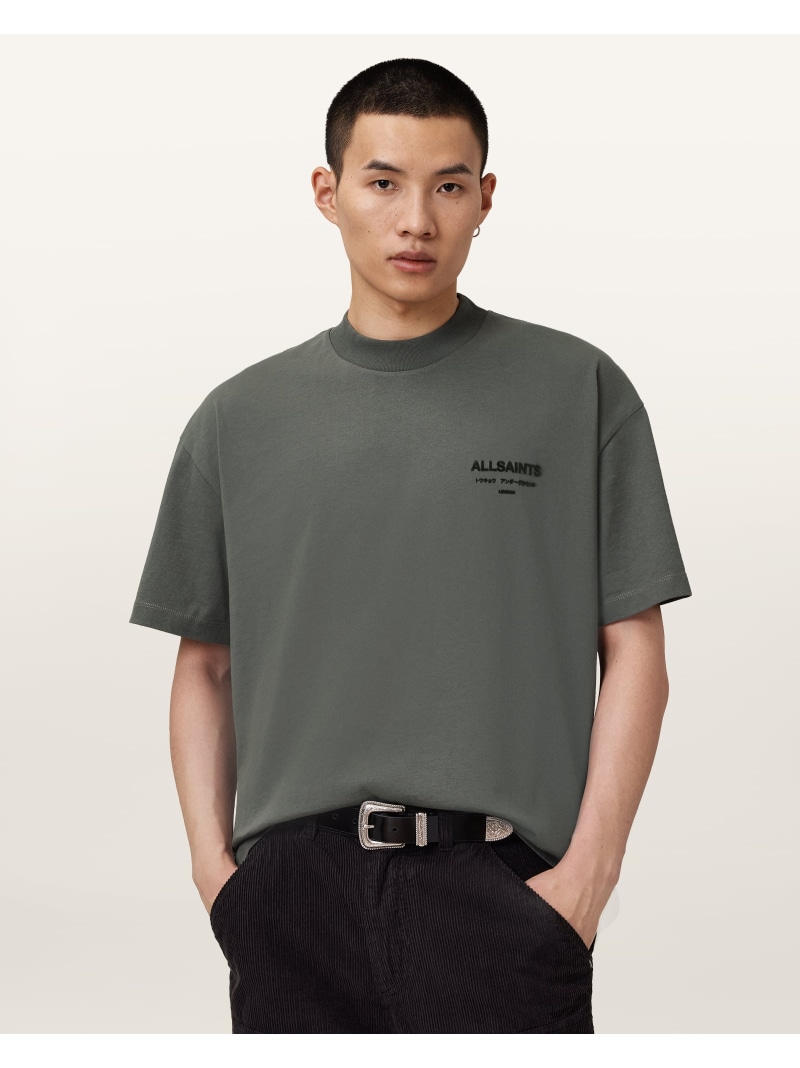 【SALE／30%OFF】ALLSAINTS (M)XANDER SS CREW オールセインツ トップス カットソー・Tシャツ カーキグリーン【RBA_E】【送料無料】